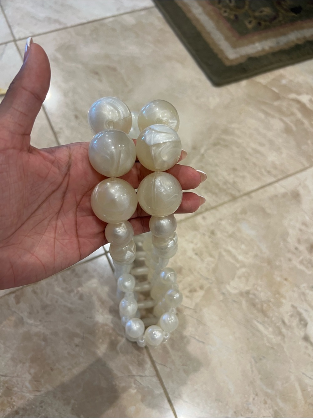 Cult Gaia Cora Ivory Beaded Bag - Picture 3 of 4